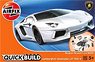 Quick Build Lamborghini Aventador (White) (Model Car)
