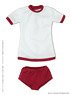 AZO2 Gym Clothes Set (Deep Red) (Fashion Doll)
