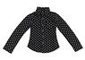 PNXS Dot Pattern Shirt (Black) (Fashion Doll)