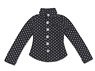 PNXS Dot Pattern Shirt (Navy) (Fashion Doll)