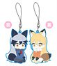 Kemono Friends [Front and Back Rubber] Silver Fox & Red Fox (Anime Toy)