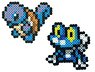 Nano Beads 104 Squirtle/Froakie (Interactive Toy)
