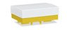 (HO) Heavy Duty Platform With Canvas Yellow (2 Pieces) (Model Train)