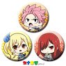 [Fairy Tail: Dragon Cry] Kanachibi Can Badge Set Natsu/Lucy/Erza (Anime Toy)