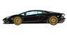 Lamborghini Aventador S 2017 -Center Lock Wheel Ver.- Black (Diecast Car)
