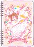 Cardcaptor Sakura Gold A5 Ring Notebook A (Sakura Pink) (Anime Toy)