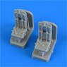 Seats w/Safety Belts for SH-3H Seaking (2 Pieces) (for Fujimi) (Plastic model)