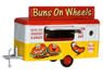 (N) Mobile Catering Trailer `Buns on Wheels` (Model Train)