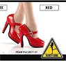 Flirty Girl Shoes Collection/ Female Platform Pumps Red 1/6 Set FGC2017-31 (Fashion Doll)