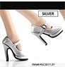 Flirty Girl Shoes Collection/ Female Platform Pumps Silver 1/6 Set FGC2017-27 (Fashion Doll)