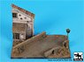 Street with House and Lamp Base (150x90 mm) (Plastic model)