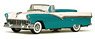 Ford Fairlane Open Convertible 1956 Peacock Blue/Colonial White (Diecast Car)