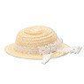 Lace Ribbon Straw Hat (Ivory) (Fashion Doll)