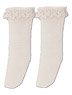 Picco D Cotton Lace Socks (Cream) (Fashion Doll)