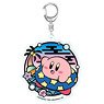 Kirby`s Dream Land Kirie Series Acrylic Key Ring Kirby B Float (Anime Toy)