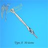 Turnbuckles Type A (30 Pieces) (Plastic model)