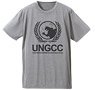UN Anti Godzilla Center Dry T-shirt Heather Gray S (Anime Toy)