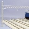 1/80(HO) New System Track Catenary Pole Kit (for Quadruple Track) (2 Pieces) (Unassembled Kit) (Model Train)