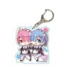Tekutoko Acrylic Key Ring Re: Life in a Different World from Zero/Rem & Ram (Anime Toy)