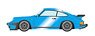 Porsche 930 turbo 1988 (52 wheel) Metallic Blue (Diecast Car)