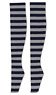 50 Dark Border Knee Socks (Gray x Navy) (Fashion Doll)