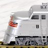 EMD E5A CB&Q with Red Nose Stripes #9911A Silver Pilot (Model Train)
