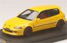 Honda Civic (EG6) Custom Ver with Mugen RNR Wheel Metallic Yellow (Diecast Car)