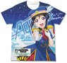 ラブライブ！サンシャイン!! 松浦果南 フルグラフィックTシャツ HAPPY PARTY TRAIN Ver. WHITE S (キャラクターグッズ)