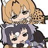 Deforne Kemono Friends Trading Rubber Strap (Set of 6) (Anime Toy)