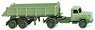 (HO) Magirus Saturn Dump Truck Light Green (Model Train)