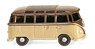(HO) VW T1 Samba Bus Beige/Brown (Model Train)