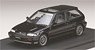 Honda Civic Si (EF3) With Mugen CF-48 Wheel Brilliant Black Metallic (Diecast Car)