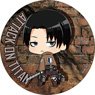 Attack on Titan Season 2 Can Badge Levi Deformed Ver (Anime Toy)