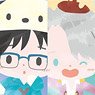 ユーリ!!! on ICE × サンリオキャラクターズ トレーディング切手風アクリルバッジ 6個セット (キャラクターグッズ)