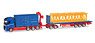 (HO) ボルボ FH Gl.4 axle クレーン付きフラットトラック dolly andflattrailer with load `Riwatrans` (鉄道模型)