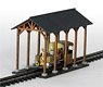 (HOe) `Wooden Kit` Locomotive Cover Shed Kit (Narrow Gauge Club) (Unassembled Kit) (Model Train)