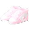 Soft Vinyl High Cut Sneakers (Pink x White) (Fashion Doll)