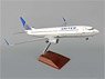 737-800 ユナイテッド航空 (木製スタンド ギア付) (完成品飛行機)
