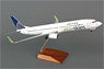 737-900ER United Airlines Eco Skies (w/Wooden Stand, Gear) (Pre-built Aircraft)