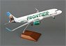 A320-200 Frontier Airlines w/Sharklets (w/Wooden Stand, Gear) (Pre-built Aircraft)