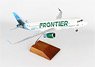 A320-200 Frontier Airlines Hugh The Manatee (w/Wooden Stand, Gear) (Pre-built Aircraft)