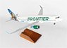 A320-200 Frontier Airlines Marty The Manatee (w/Wooden Stand, Gear) (Pre-built Aircraft)