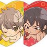 TV Animation [Dive!!] Heart Shaped Glitter Acrylic Badge Vol.2 (Set of 5) (Anime Toy)