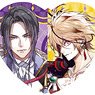 [Sengoku Night Blood] Heart Shaped Glitter Acrylic Badge Vol.1 (Set of 10) (Anime Toy)