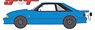 1320 Drag Kings 1993 Ford Mustang Cobra `King Snake` - Grabber Blue (Diecast Car)