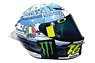 AGV Helmet Valentino Rossi Moto GP Sepang Test 2017 (Snowscape) (Helmet)