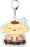 Yuri on Ice x Sanrio Characters Big Key Ring Pom Pom Purin Stamp Rally Ver. (Anime Toy)