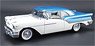1957 Oldsmobile Super 88 Artesian Blue/White (Diecast Car)