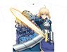 Fate/stay night [Heaven`s Feel] Full Graphic T-Shirts A Saber (Anime Toy)