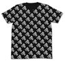 ポプテピピック EDMオールプリントTシャツ BLACK L (キャラクターグッズ)